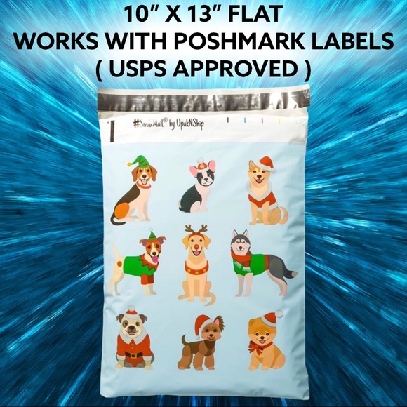 💝 25 10X13 Festive Pup Printed Mailers CLEARANCE - Picture 3 of 6